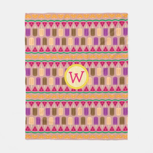 Summer Süßigkeiten Fleece Blanket (Vorderseite)