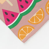 Summer Süßigkeiten Fleece Blanket (Ecke)