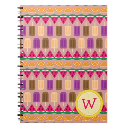 Summer Süßigkeiten Notebook Notizblock (Vorderseite)