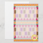Summer Süßigkeiten Stationery Briefpapier (Vorne/Hinten)
