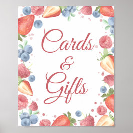 Summer Sweet Berry Cards and Gifts Schild Poster