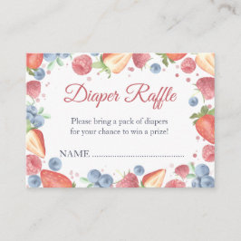 Summer Sweet Berry Diaper Raffle Begleitkarte