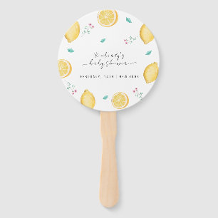 Summer Sweet Lemon Citrus Fruit Baby Dusche Fächer