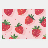 Summer Sweet Strawberry Geschenkpapier Set (Vorderseite)