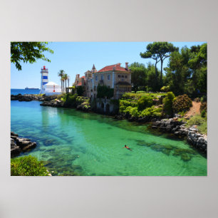 Summer Swim Cascais, Portugal Poster