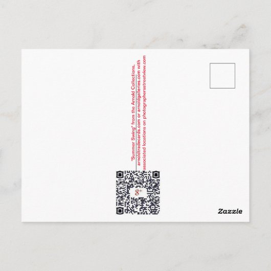 "Summer Swing" Postkarte (Rückseite)