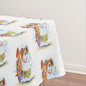 Summer Tablecloth Snowman Surfer Tischdecke (Beispiel)