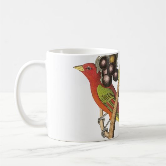 Summer Tanager von Audubon Kaffeetasse (Links)