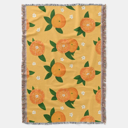 Summer Tangerines Decke (Vorderseite Vertikal)