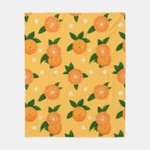 Summer Tangerines Fleecedecke (Vorderseite)