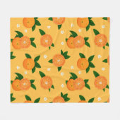Summer Tangerines Fleecedecke (Vorderseite (Horizontal))