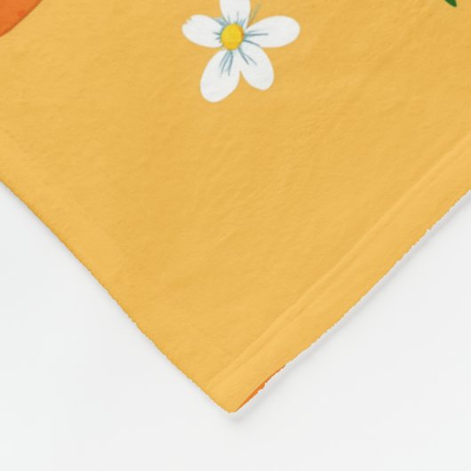 Summer Tangerines Fleecedecke (Ecke)