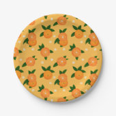 Summer Tangerines Pappteller (Vorderseite)