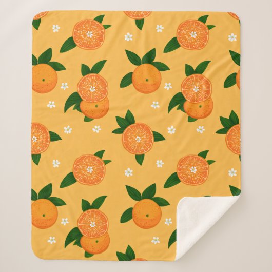 Summer Tangerines Sherpadecke (Vorderseite)