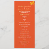 Summer Tango Wedding Programm (Vorderseite)
