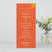 Summer Tango Wedding Programm (Stehend Vorderseite)