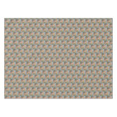 Summer Tapestry Blume auf Sky Blue Tablecloth Tischdecke (Vorderseite (Horizontal))