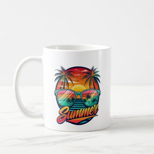 Summer Tasse - Tropischer Sonnenuntergang reflekti (Links)