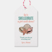 Summer Teacher Wertschätzung Seashell Danke Geschenkanhänger (Vorderseite)