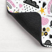 Summer Themed Bebe Rainbow Sun Design Mousepad (Ecke)