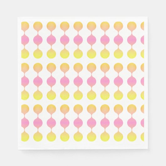 Summer Themed Geometrics Serviette (Vorderseite)