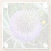 Summer Thistle Blume Glasuntersetzer (Rückseite)