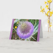 Summer Thistle Blume Karte (Gelbe Blume)