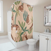 Summer Tigers Palm Trees Exotic Duschvorhang (Beispiel)