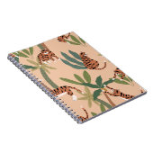 Summer Tigers Palm Trees Exotic Notizblock (Rechte Seite)