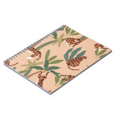 Summer Tigers Palm Trees Exotic Notizblock (Linke Seite)