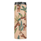 Summer Tigers Palm Trees Exotic Thermosbecher (Rückseite)