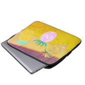 Summer Tiki Pineapple Luau Laptopschutzhülle (Vorne Knopf)