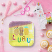 Summer Tiki Pineapple Luau Pappteller (Party)