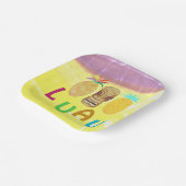 Summer Tiki Pineapple Luau Pappteller (Gewinkelt)