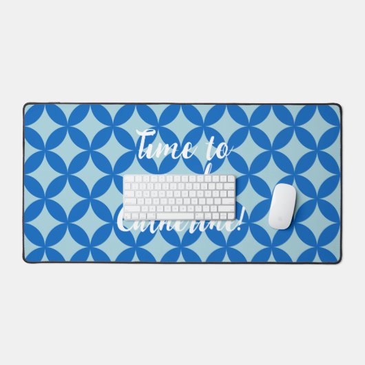 Summer tile with azure circles on baby blue schreibtischunterlage (Tastatur & Maus)