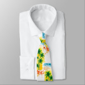 “Summer Time” beach design  Krawatte (Gebunden)