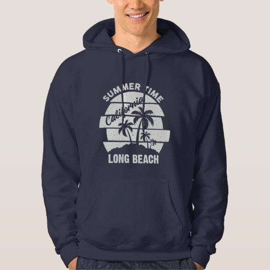 Summer Time California Long Beach Hoodie (Vorderseite)