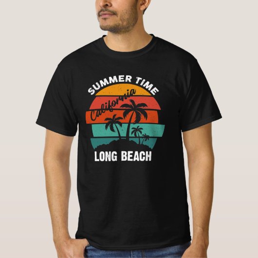 Summer Time California Long Beach T - Shirt (Vorderseite)