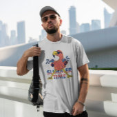 Summer Time Flamingo Doodle T-Shirt