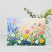 Summer time flat feiertagskarte (Stehend Vorderseite)