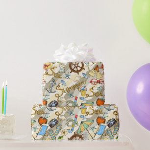Summer Time Fun Wrapping Paper Geschenkpapier