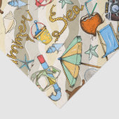 Summer Time Fun Wrapping Paper Seidenpapier (Detail)