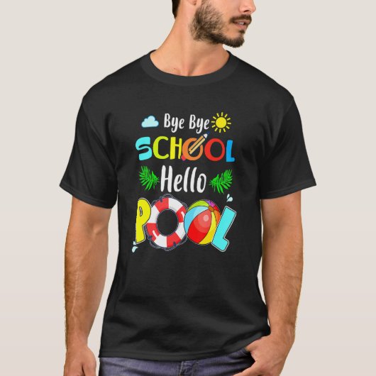 Summer Time Gobye School Hallo Pool T-Shirt (Vorderseite)