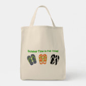 Summer Time is Fun Time Dreh Flop Tote Bag Tragetasche (Rückseite)
