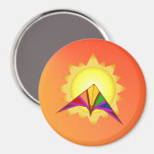 Summer Time Kite Magnet (Vorderseite/Rückseite)