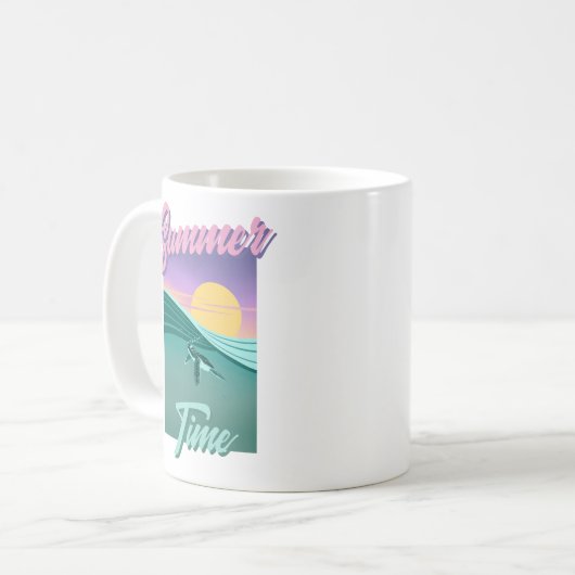 Summer-Time-Motiv Kaffeetasse (Vorderseite Links)