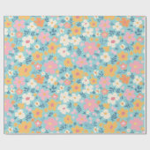 Summer Time Posy Muster Geschenkpapier (Flach)