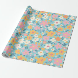 Summer Time Posy Muster Geschenkpapier