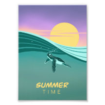 Summer-Time-Schildkrötenposter