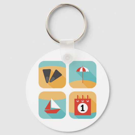 Summer Time Schlüsselanhänger (Rückseite)